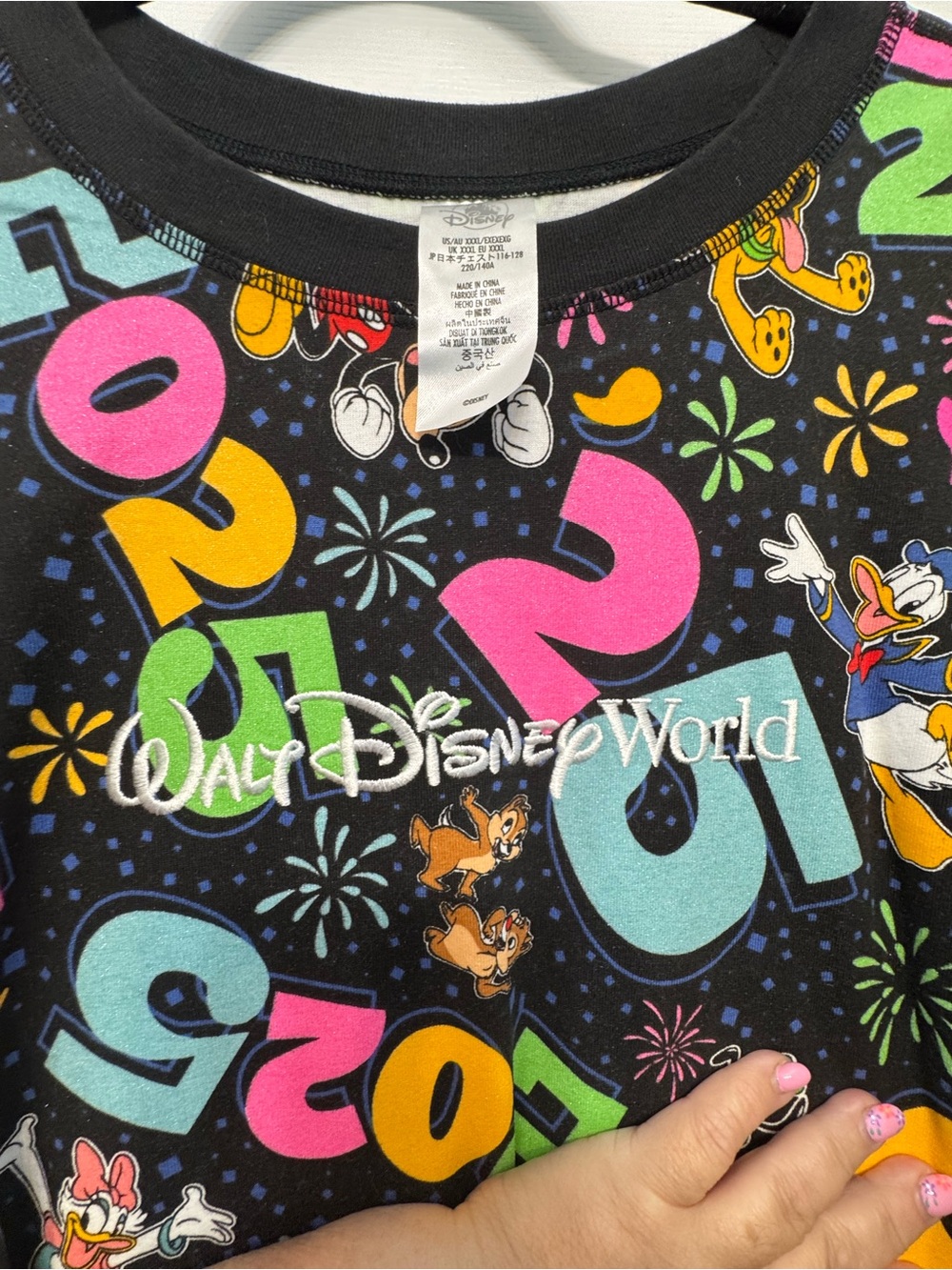 Walt Disney World Size 3X Black 2025 Graphic Sweatshirt